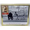Image 2 : KIRBY PUCKETT AUTOGRAPHED CARD & BOB FELLER AUTOGRAPHED PHOTO -