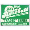 Image 2 : 5 - 1983 TOPPS TRADED SETS in ORIGINAL BOXES