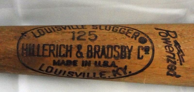Johnny Bench Game Used Bat Louisville Slugger Genuine Johnny