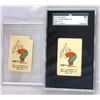 Image 1 : 1935 WHITMAN BABE RUTH CARDS - 1 GRADED SGC 40 & 1 RAW GOOD -