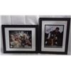 Image 1 : ( 2 ) AUTOGRAPHED / FRAMED 8x10's GINO MARCHETTI & HUGH McELHENNY - FRAMED13x16"