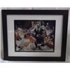 Image 2 : ( 2 ) AUTOGRAPHED / FRAMED 8x10's GINO MARCHETTI & HUGH McELHENNY - FRAMED13x16"