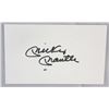 Image 1 : MICKEY MANTLE AUTOGRAPHED 3 X 5 INDEX CARD