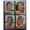 Image 2 : 12 - 1953 TOPPS STARS, LABINE VG, SLAUGHTER VGEX, WYNN EX, IRVIN VG+, HUTCHINSON