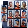 Image 1 : 11 - 1953 TOPPS STARS, BURGESS EX, FELLER EX, IRVIN VG+, MINOSO EX, REESE VGEX+