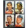 Image 2 : 11 - 1953 TOPPS STARS, BURGESS EX, FELLER EX, IRVIN VG+, MINOSO EX, REESE VGEX+