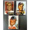 Image 1 : 3 - 1953 TOPPS STARS, CAMPANELLA  VGEX+, MATHEWS VGEX,  MIZE VGEX. NICE ORIGINAL