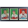 Image 1 : 3 - 1954 RED HEART SNIDER EX, SPAHN EX, MUSIAL VGEX+