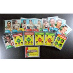 16 - 1963 TOPPS STARS & HIGH NUMBERS, EX-VGEX-VG
