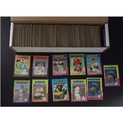 1975 TOPPS BASEBALL SET - with SOME MINI's, EX-VG with 40 XTRA CARDS