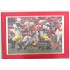 Image 1 : TROY SMITH #10 AUTOGRAPHED OHIO STATE FOOTBALL PLAQUE 21" x 15"