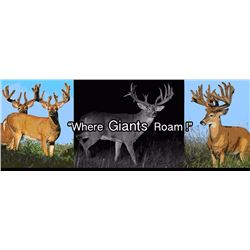 3 day, 3 night SCI 180" to 200" whitetail hunting trip for 2 hunters
