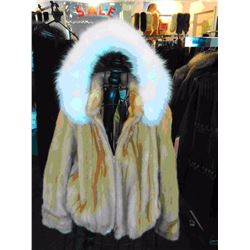 Natural Pastel Mink Parka
