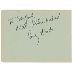 Richard Rodgers and Lorenz Hart