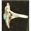 Image 2 : Zuni Silver Turquoise Mother of Pearl Ring, 7.75