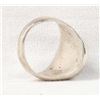 Image 3 : Native American Navajo Silver Inlay Ring, Size 10