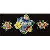 Image 1 : Crown Staffordshire Fine Porcelain Pin + Earrings