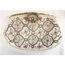 1900s Antique French Beaded Evening Purse