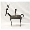 Image 2 : Primitive Hand Hammered Metal Deer Candleholder