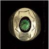 Image 1 : Navajo Sterling Turquoise Shadowbox Ring, Size 6.5