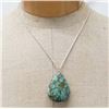 Image 1 : Large Turquoise Pendant Necklace