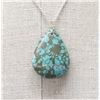 Image 2 : Large Turquoise Pendant Necklace