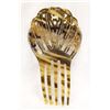 Image 1 : Antique Tortoise Shell Colored Celluloid Hair Comb