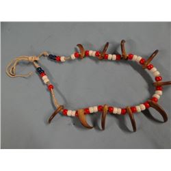 Black bear claws necklace, with beads, Blackfeet, Fields Collection