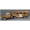 Image 1 : Toys: Nylint truck & horse trailer; Mojorette rodeo trailer; Spinning top