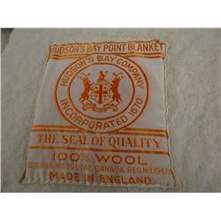 Hudson Bay Pendleton 4 point wool blanket, made in England