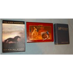 3 books: Montana In The Making, Newton Abbott, 1959; The Horse Whisperer, N. Evans, 1995; CM Russell