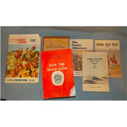 Custer, Gen. Geo. A., Tenting On The Plains,  3 vols in slip cover; and Custer Battle history books,