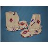 Image 4 : Plains Indian beaded ladies outfit including  dress, medallion necklace, moccasins, beaded bag, belt