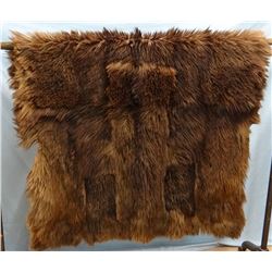 Medicine Woman's prayer buffalo rug from Chewing Black Bones family, 65" x 55"