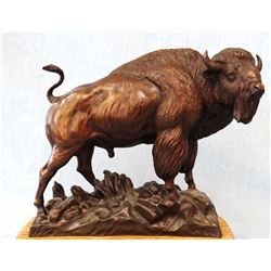 Terry J. Murphy, bronze, Prairie Bull, #14/36, 10" l x 10" h x 4" w