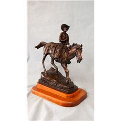 Earle Heikka, bronze, The Cowboy, #12/30, 1929, 11.5"h