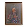 Image 1 : Violet Butterfly, Miss Indian America/Miss Blackfeet, 24" x 18", framed