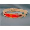 Image 2 : Chippewa Cree beaded belt, white, buckskin backing, Fields Collection