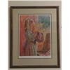 Image 1 : Jessica Zemsky, signed print, Jenny in the Attic, #34/950, 20" x 15", framed