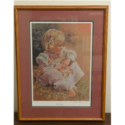 Jessica Zemsky, signed print, Jordan's Spring, 19" x 14", framed