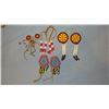 Image 1 : Beaded braid ties, 4 sets, Plains  Indian, contemporary