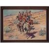 Image 1 : CM Russell framed print, Return of the Warriors,  9.5" x 13"