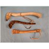Image 1 : 3 hide scrapers--2 w/metal blade ( 20th century)