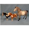 Image 1 : 3 Breyer horses, asst'd. sizes
