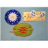Image 1 : Chippewa Cree beaded cuff links made by Evelyn Big Knife, 2 hair burettes