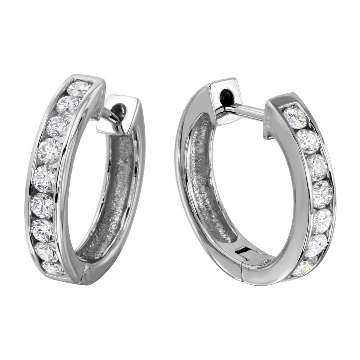 14KT White Gold Diamond Earrings 2311