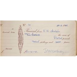 Beatles Pair of Signed Early Receipt Books