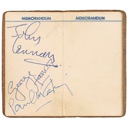 Beatles: Lennon, Harrison, and McCartney Signed Address Book
