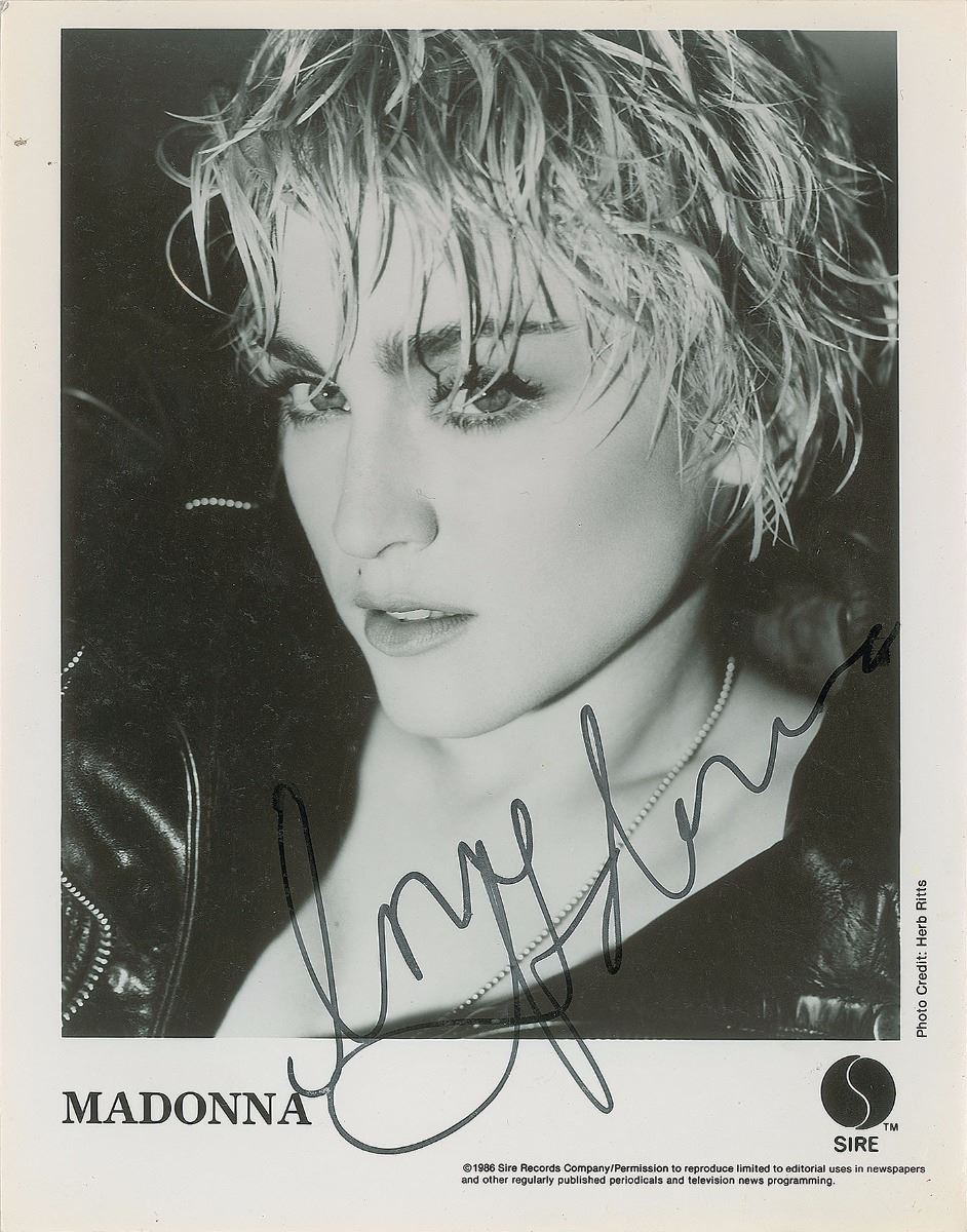 Madonna Signed Photograph