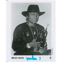 Miles Davis Signed Photograph